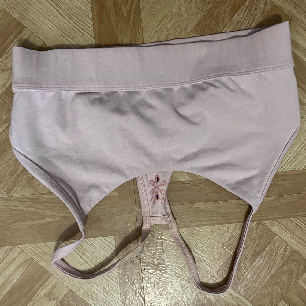 Pink sports bra